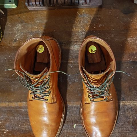 Viberg Officer Boot in Shinki Camel Latigo Horsehide