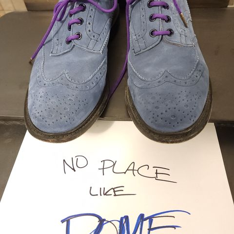 Tricker's Bourton Country Shoe in Zonta Indigo Castorino Suede