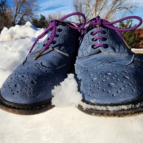 Tricker's Bourton Country Shoe in Zonta Indigo Castorino Suede