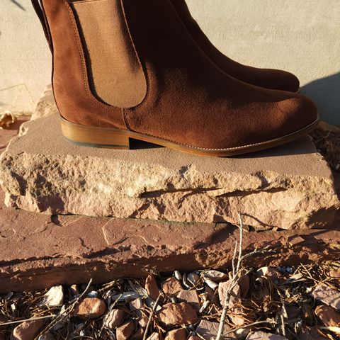 Bomberos Unlisted Model in Snuff Waterproof German Suede