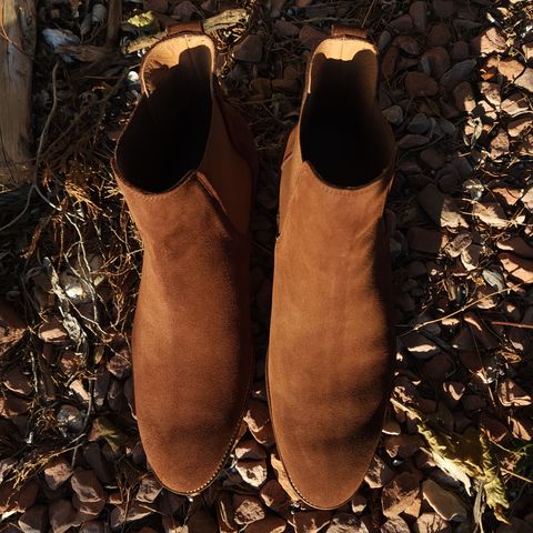 Bomberos Unlisted Model in Snuff Waterproof German Suede