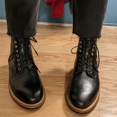 Grant Stone Nora Boot in Horween Black Chromexcel