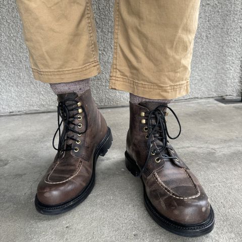 Grant Stone Brass Boot in Gallun Teton Waxy Stag