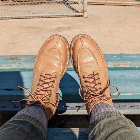 Grant Stone Ottawa Boot in Incas Natural Kangaroo
