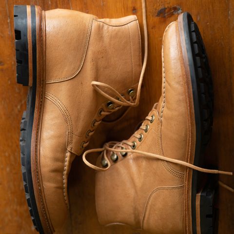Grant Stone Ottawa Boot in Incas Natural Kangaroo