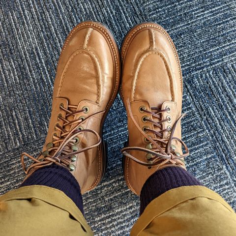 Grant Stone Ottawa Boot in Incas Natural Kangaroo