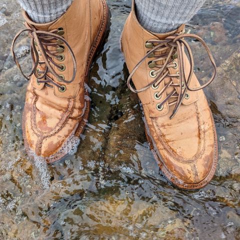 Grant Stone Ottawa Boot in Incas Natural Kangaroo