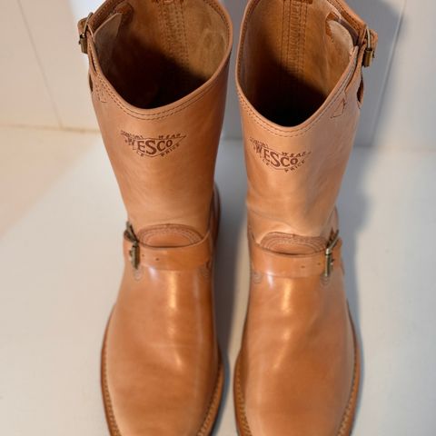 Wesco 1939 Engineer Boot in Maryam Natural Horsebutt