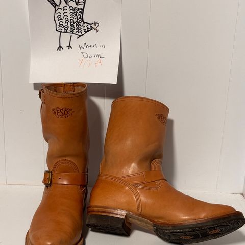Wesco 1939 Engineer Boot in Maryam Natural Horsebutt