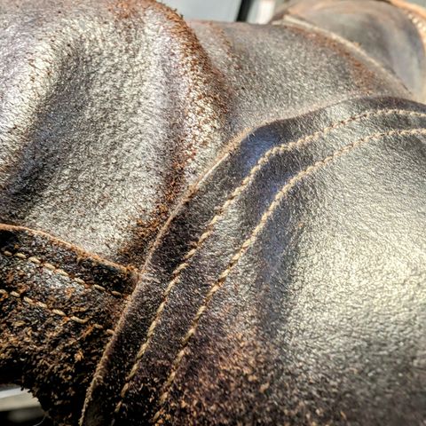 View photo of Sutorial Buckham in Horween Brown Waxed Flesh