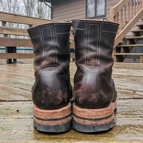 View photo of Sutorial Buckham in Horween Brown Waxed Flesh