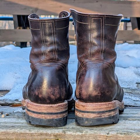 View photo of Sutorial Buckham in Horween Brown Waxed Flesh