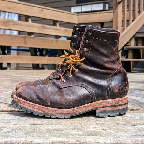 View photo of Sutorial Buckham in Horween Brown Waxed Flesh