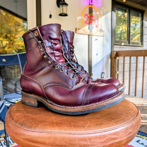 White's Bounty Hunter in Horween Burgundy Chromexcel Horsehide