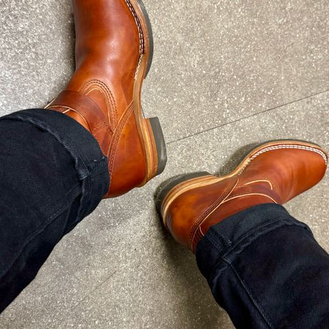 Wesco Mister Lou in Wickett & Craig Tan Oiled Latigo