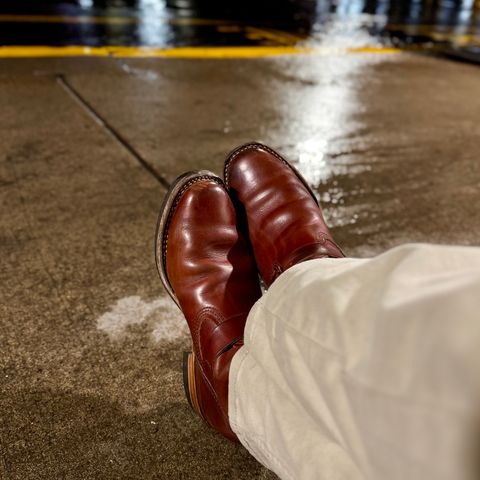 Wesco Mister Lou in Wickett & Craig Tan Oiled Latigo