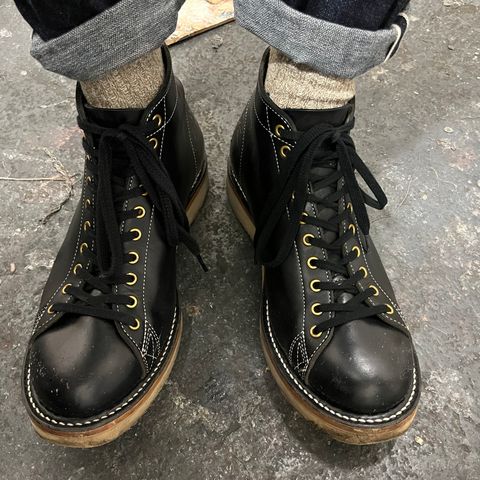 Search result thumbnail of Zerrows Boneakers in Horween Chromexcel Overdyed Black