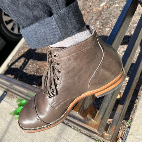 View photo of Viberg Service Boot in Unlisted Leather