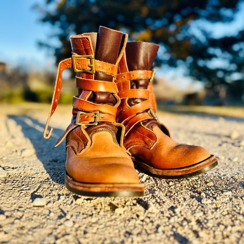 Nicks Heritage TankerPro in Horween Natural Dublin