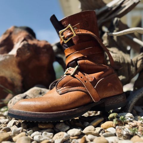 Nicks Heritage TankerPro in Horween Natural Dublin