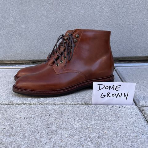 Grant Stone Edward Boot in Horween Honey Glazed Shell Cordovan