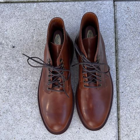 Grant Stone Edward Boot in Horween Honey Glazed Shell Cordovan