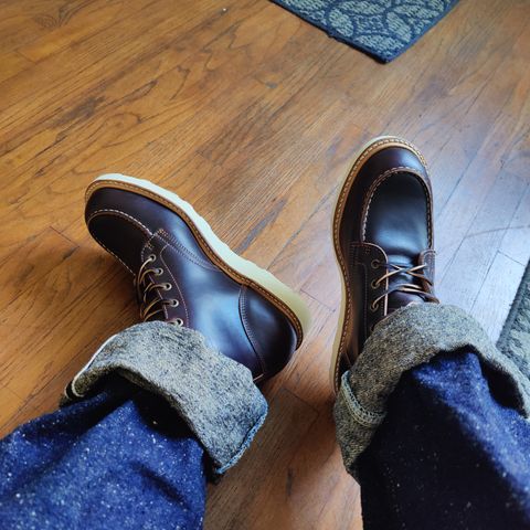 Truman Moc Toe in Seidel Oxblood Double Shot