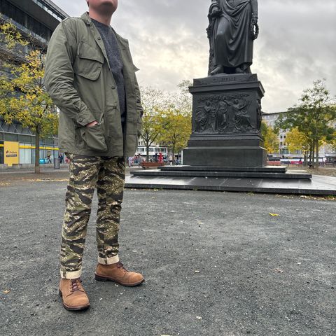 John Lofgren Combat Boots in Horween Natural Chromexcel Roughout