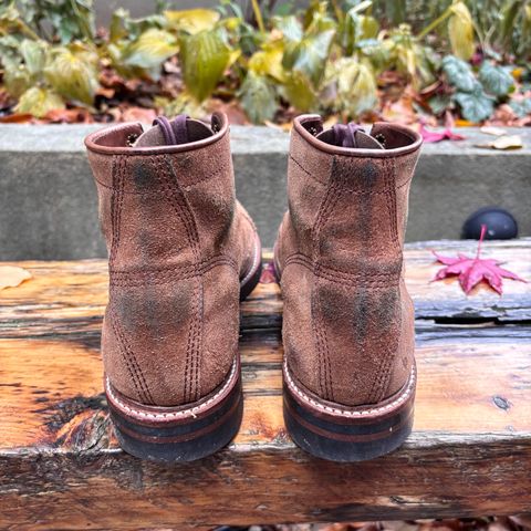 John Lofgren Combat Boots in Horween Natural Chromexcel Roughout