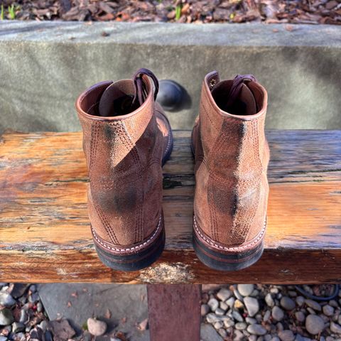 John Lofgren Combat Boots in Horween Natural Chromexcel Roughout