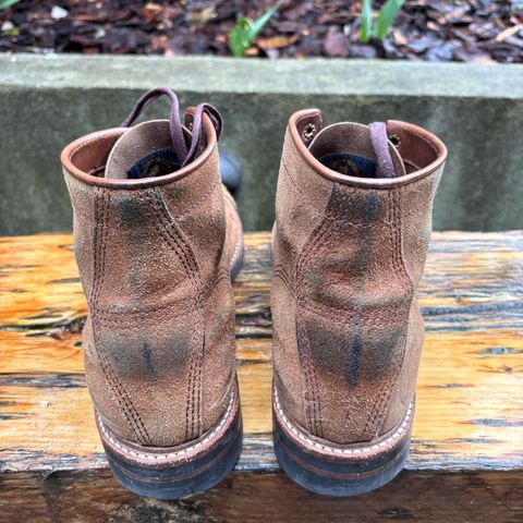 John Lofgren Combat Boots in Horween Natural Chromexcel Roughout