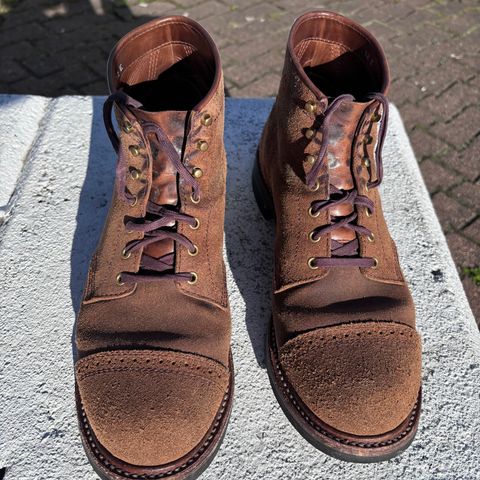 John Lofgren Combat Boots in Horween Natural Chromexcel Roughout