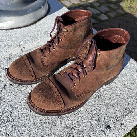 John Lofgren Combat Boots in Horween Natural Chromexcel Roughout