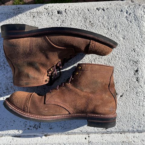 John Lofgren Combat Boots in Horween Natural Chromexcel Roughout