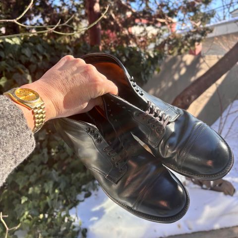 Alden Cavalry Boot in Horween Black Shell Cordovan