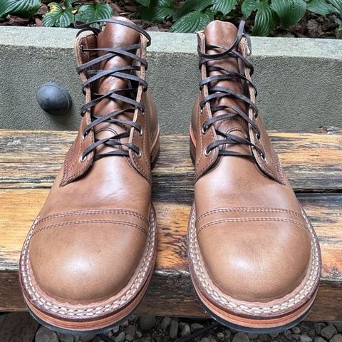 View photo of White's Semi-Dress in Horween Natural Chromexcel