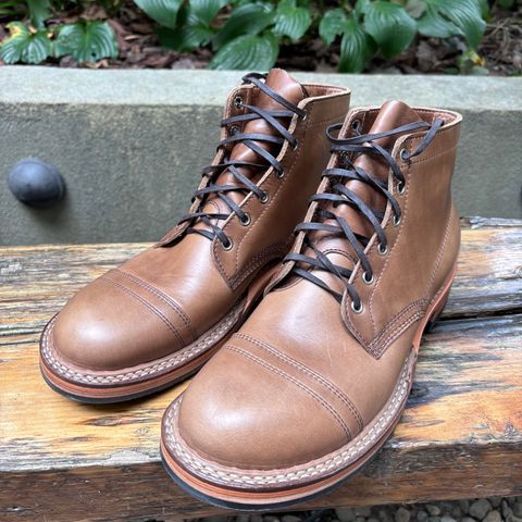 View photo of White's Semi-Dress in Horween Natural Chromexcel