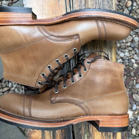 View photo of White's Semi-Dress in Horween Natural Chromexcel