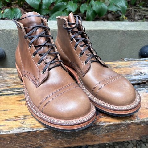 View photo of White's Semi-Dress in Horween Natural Chromexcel