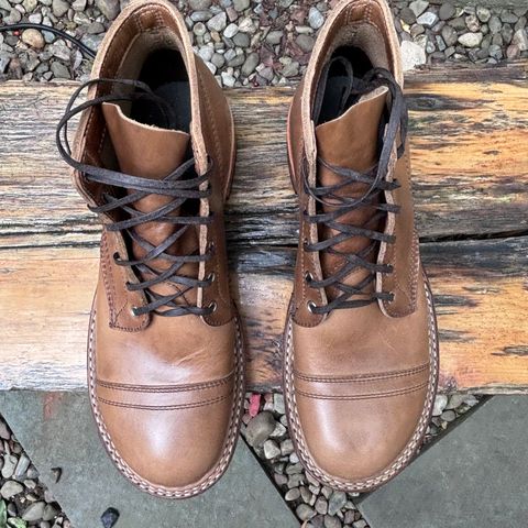 View photo of White's Semi-Dress in Horween Natural Chromexcel