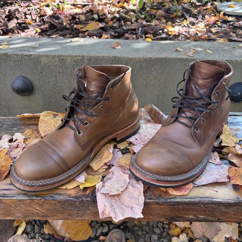 View photo of White's Semi-Dress in Horween Natural Chromexcel