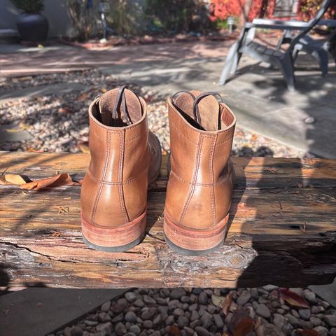 View photo of White's Semi-Dress in Horween Natural Chromexcel