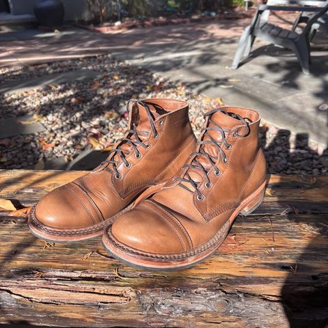 View photo of White's Semi-Dress in Horween Natural Chromexcel
