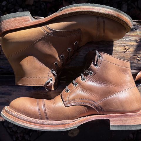 View photo of White's Semi-Dress in Horween Natural Chromexcel