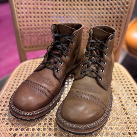 View photo of White's Semi-Dress in Horween Natural Chromexcel