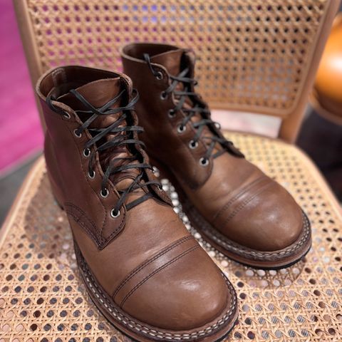 View photo of White's Semi-Dress in Horween Natural Chromexcel