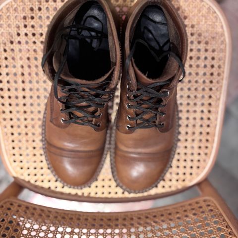 View photo of White's Semi-Dress in Horween Natural Chromexcel