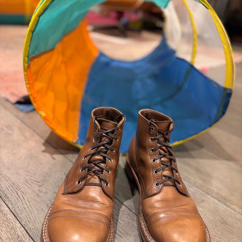 View photo of White's Semi-Dress in Horween Natural Chromexcel