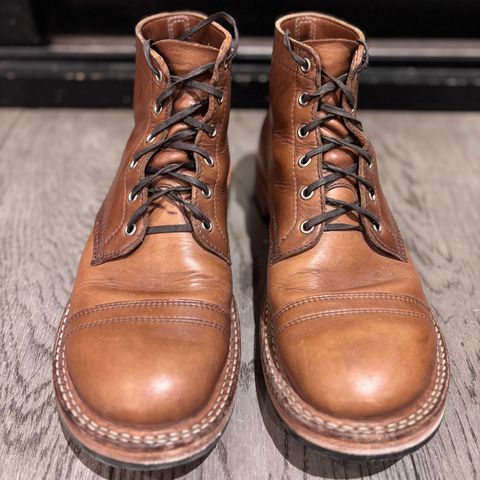 View photo of White's Semi-Dress in Horween Natural Chromexcel