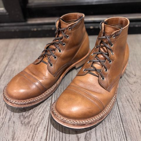 View photo of White's Semi-Dress in Horween Natural Chromexcel